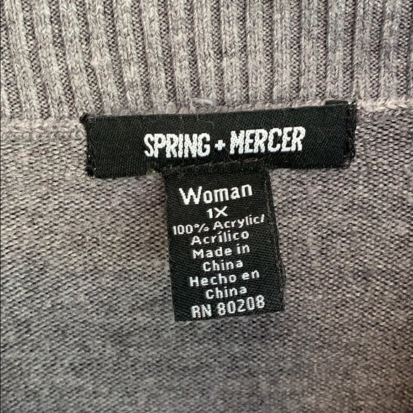 Gray Cowl Neck Sweater - Picture 3 of 3